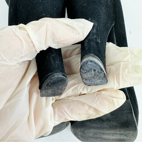 Miu Miu black suede ankle booties - Picture 9 of 13